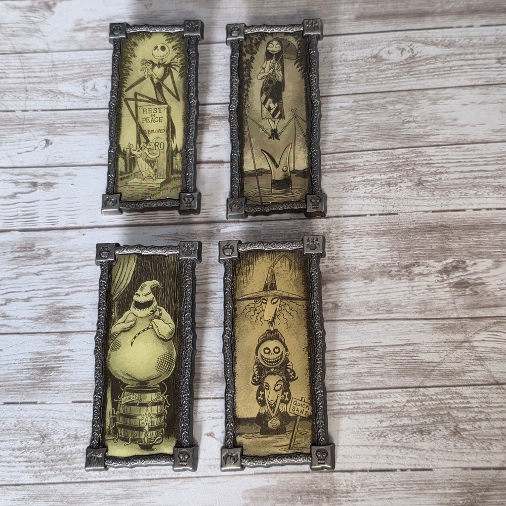 Disney Nightmare Before Christmas Haunted Mansion Stretching Portrait Pin Set 4